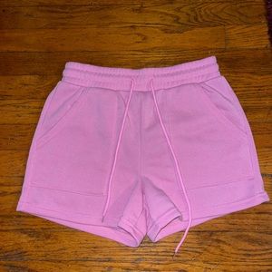 Pink sweatshorts